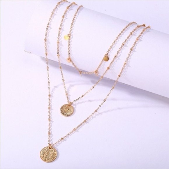 CLEARANCE🔥 Multilayer Star Disk Necklace - Picture 7 of 7